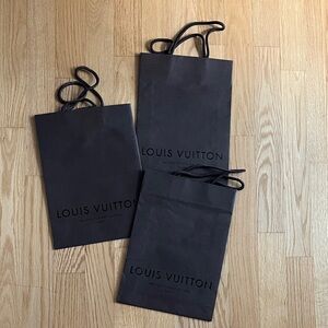 3 Louis Vuitton Elegant Black Gift Bags